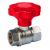 TOPBALL Kulový ventil 1/2" s plynulou regulací Tmax 120°C